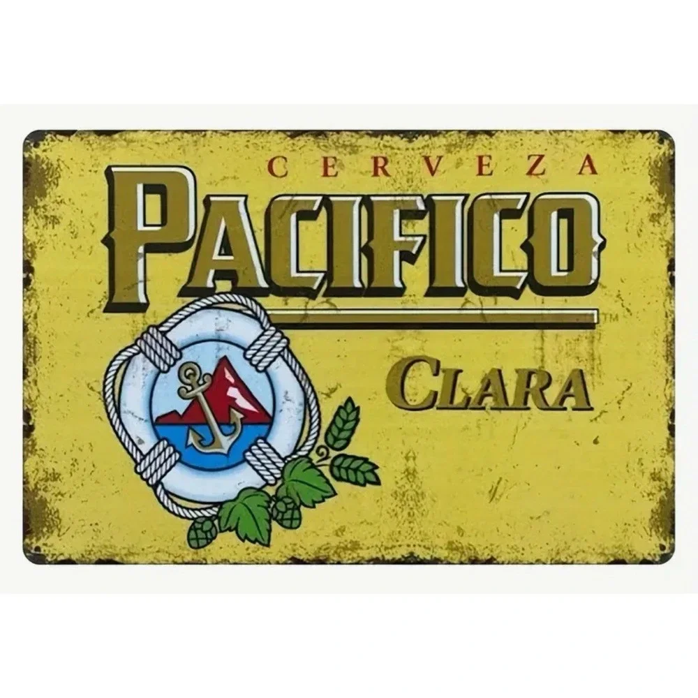 New Pacifico Clara METAL Tin SIGN BAR PUB MAN CAVE GARAGE 8x12 Beer Cerveza